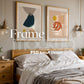 2 Frames Bedroom Mockup PSD, Mockup Frames, Double Frames Mockup, Set of 2 Mock Up, Wall Art Display, Poster Mockup, Poster Mockup PSD