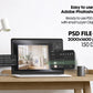 Scandinavian Interior Poster Frame Mockup, Minimalist Decor Frame Mockup for Digital Download,