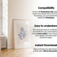 Scandinavian Interior Poster Frame Mockup, Minimalist Decor Frame Mockup for Digital Download,