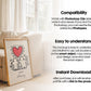 Scandinavian Interior Poster Frame Mockup, Minimalist Decor Frame Mockup for Digital Download,