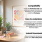 Frame Mockup in Kitchen, ISO A DIN Ratio, Thin Wood Frame, PSD Mockup, Minimal Modern Home Interior Design Mockup