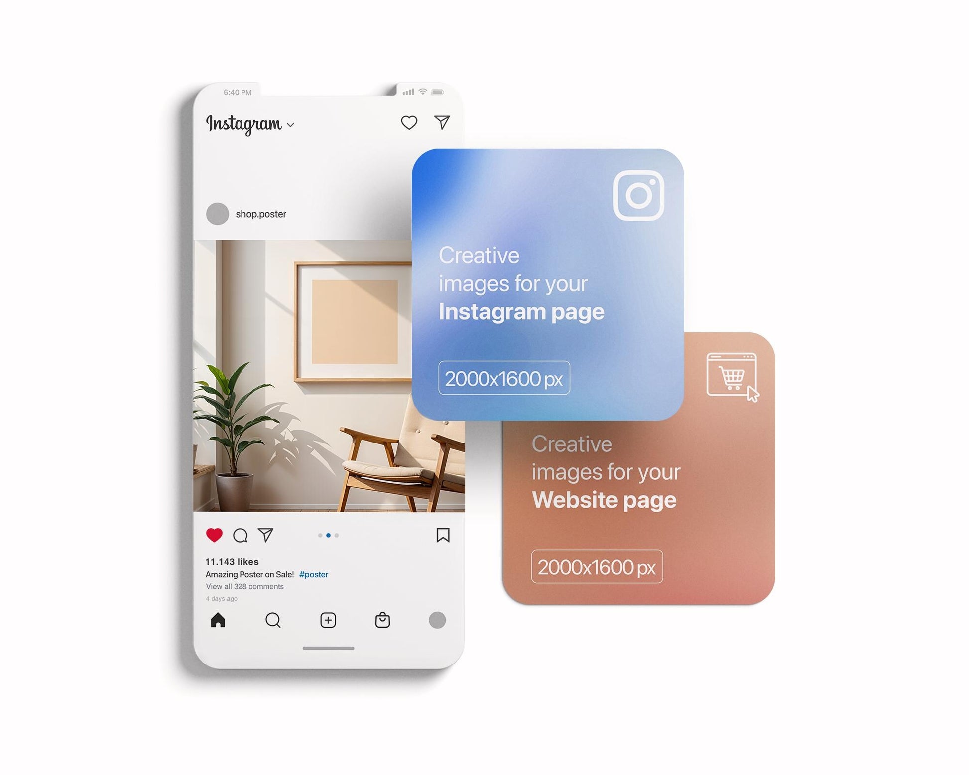 Square Frame Mockup PSD, Square Mockup Frame PSD, Interior Square Art Frame, Interior Poster Frame, Square Poster Frame Mockup PSD