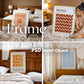Bedroom Frame Mockup PSD Bundle - 15 Wood Frame & Wall Poster Templates for Bedroom Decor, Editable PSD Frames Set