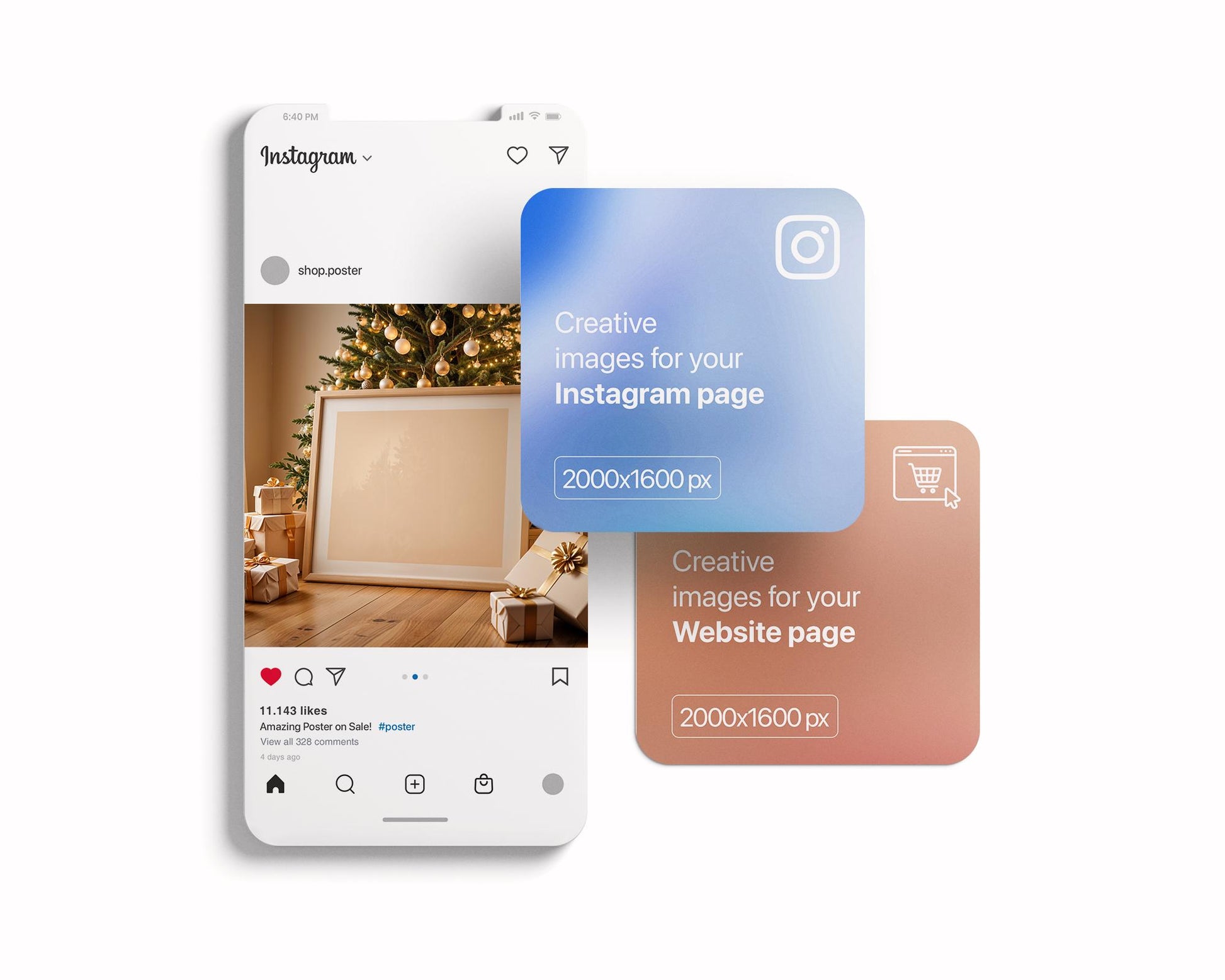 Christmas Frame Mockup PSD, Christmas Holiday Frame Mockup, Christmas Mockup Poster Presentation, Christmas Interior Frame Mockup