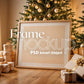 Christmas Frame Mockup PSD, Christmas Holiday Frame Mockup, Christmas Mockup Poster Presentation, Christmas Interior Frame Mockup
