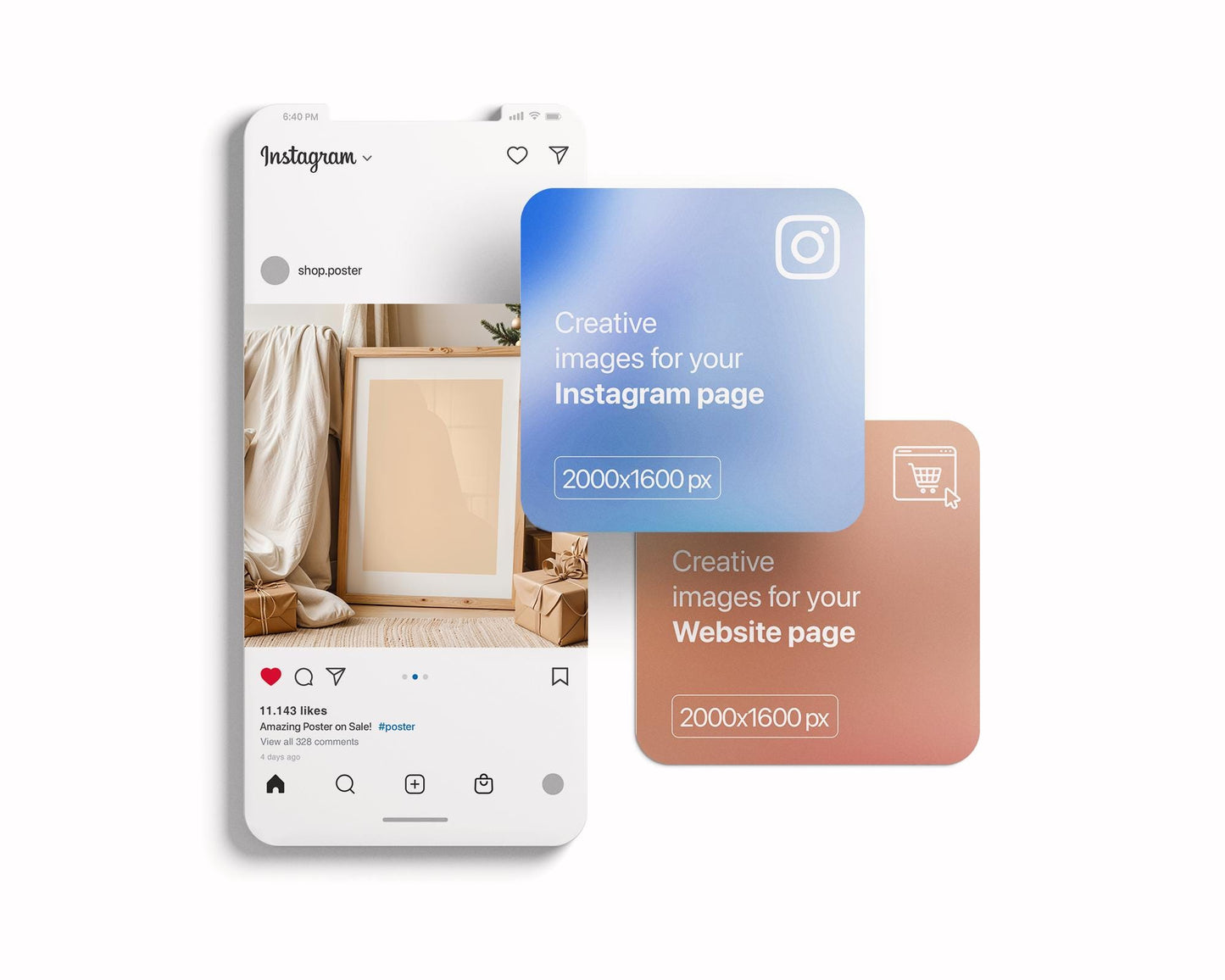 Christmas Frame Mockup PSD, Christmas Holiday Frame Mockup, Christmas Mockup Poster Presentation, Christmas Interior Frame Mockup