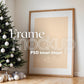 Christmas Frame Mockup PSD, Christmas Holiday Frame Mockup, Christmas Mockup Poster Presentation, Christmas Interior Frame Mockup