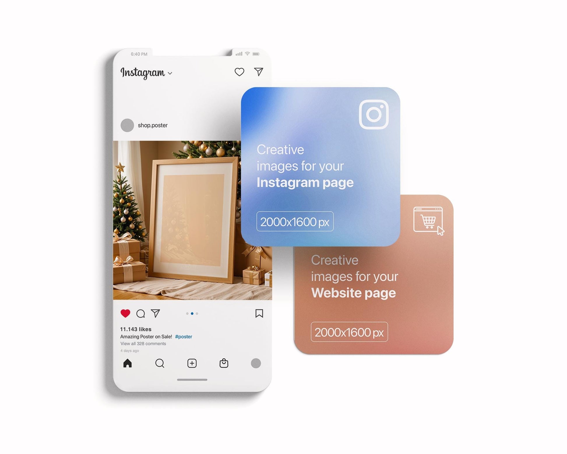 Christmas Frame Mockup PSD, Christmas Holiday Frame Mockup, Christmas Mockup Poster Presentation, Christmas Interior Frame Mockup