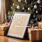 Christmas Frame Mockup PSD, Christmas Holiday Frame Mockup, Christmas Mockup Poster Presentation, Christmas Interior Frame Mockup