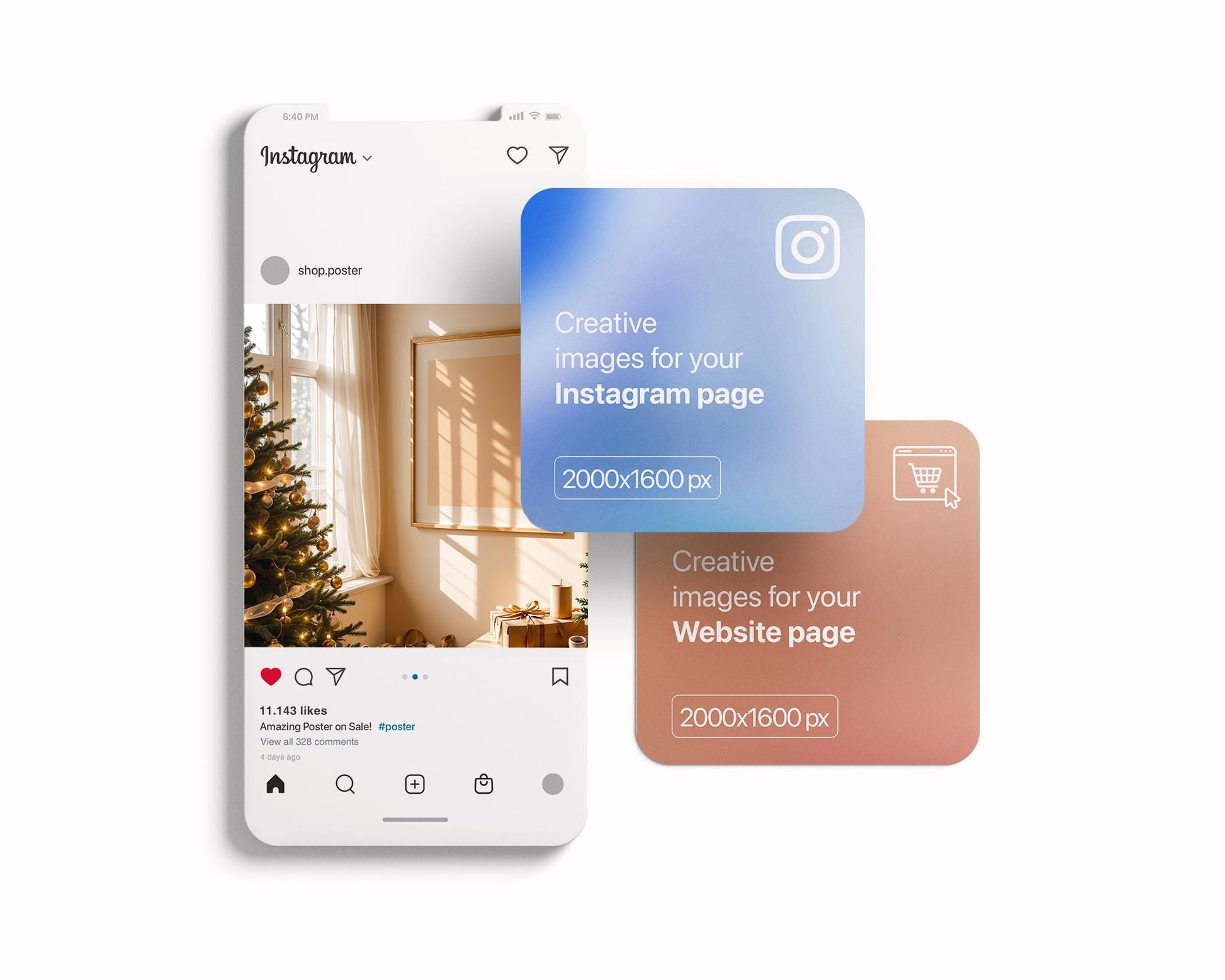 Christmas Frame Mockup PSD, Christmas Holiday Frame Mockup, Christmas Mockup Poster Presentation, Christmas Interior Frame Mockup