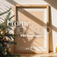 Christmas Frame Mockup PSD, Christmas Holiday Frame Mockup, Christmas Mockup Poster Presentation, Christmas Interior Frame Mockup