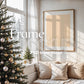 Christmas Frame Mockup PSD, Christmas Holiday Frame Mockup, Christmas Mockup Poster Presentation, Christmas Interior Frame Mockup