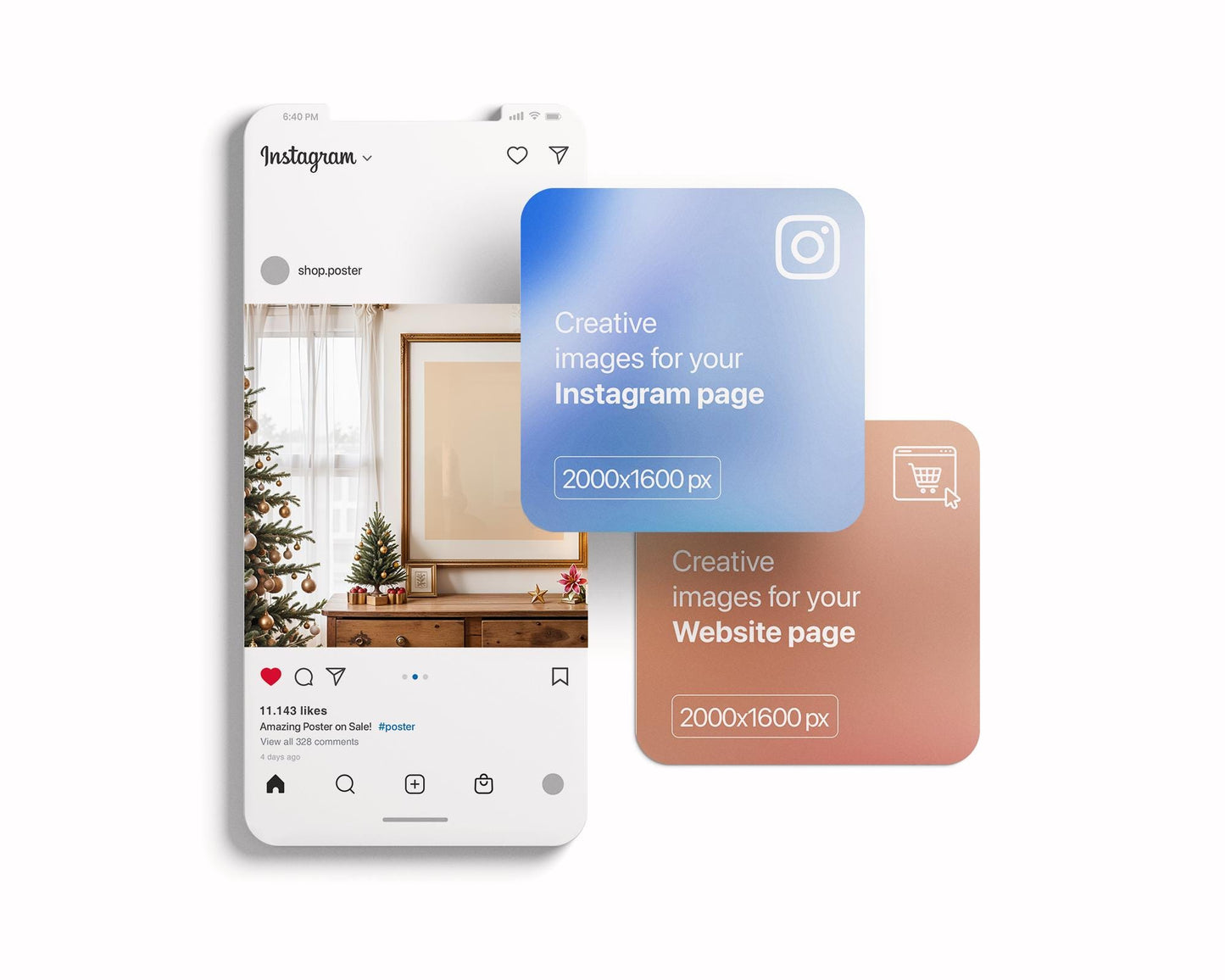 Christmas Frame Mockup PSD, Christmas Holiday Frame Mockup, Christmas Mockup Poster Presentation, Christmas Interior Frame Mockup