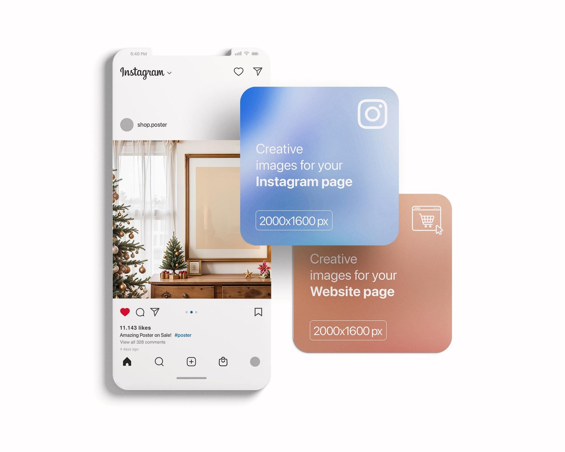 Christmas Frame Mockup PSD, Christmas Holiday Frame Mockup, Christmas Mockup Poster Presentation, Christmas Interior Frame Mockup