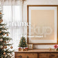 Christmas Frame Mockup PSD, Christmas Holiday Frame Mockup, Christmas Mockup Poster Presentation, Christmas Interior Frame Mockup