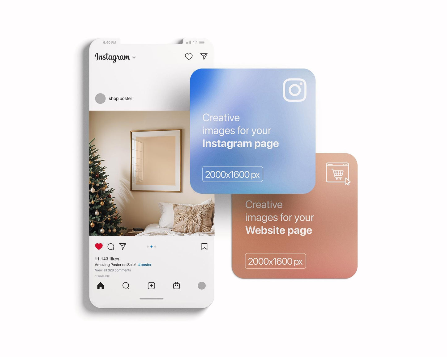 Christmas Frame Mockup PSD, Christmas Holiday Frame Mockup, Christmas Mockup Poster Presentation, Christmas Interior Frame Mockup