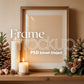 Christmas Frame Mockup PSD, Christmas Holiday Frame Mockup, Christmas Mockup Poster Presentation, Christmas Interior Frame Mockup