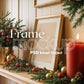 Christmas Frame Mockup PSD, Christmas Holiday Frame Mockup, Christmas Mockup Poster Presentation, Christmas Interior Frame Mockup