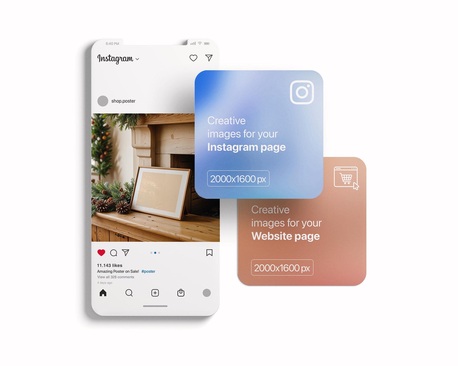 Christmas Frame Mockup PSD, Christmas Holiday Frame Mockup, Christmas Mockup Poster Presentation, Christmas Interior Frame Mockup