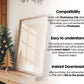 Christmas Frame Mockup PSD, Christmas Holiday Frame Mockup, Christmas Mockup Poster Presentation, Christmas Interior Frame Mockup