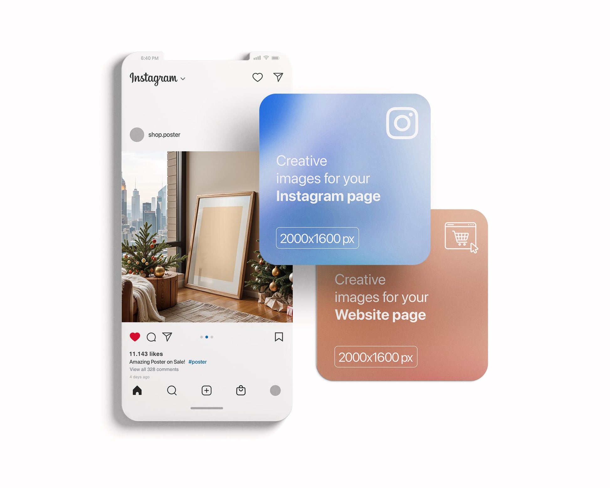 Christmas Frame Mockup PSD, Christmas Holiday Frame Mockup, Christmas Mockup Poster Presentation, Christmas Interior Frame Mockup