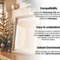 Christmas Frame Mockup PSD, Christmas Holiday Frame Mockup, Christmas Mockup Poster Presentation, Christmas Interior Frame Mockup