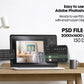 Square Frame Mockup Bundle PSD – 10 Interior Poster & Art Frame Templates for Stylish Wall Decor Display