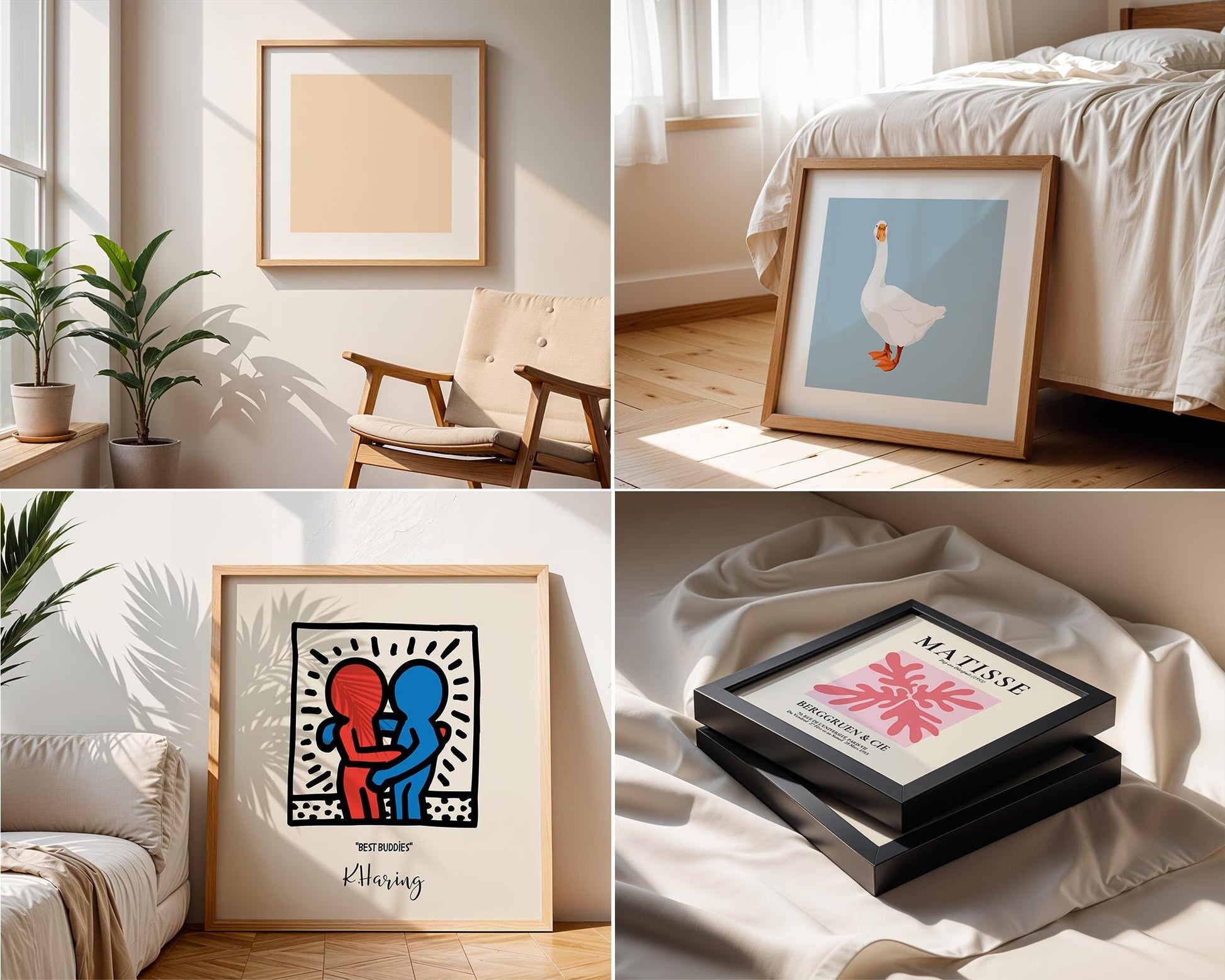 Square Frame Mockup Bundle PSD – 10 Interior Poster & Art Frame Templates for Stylish Wall Decor Display
