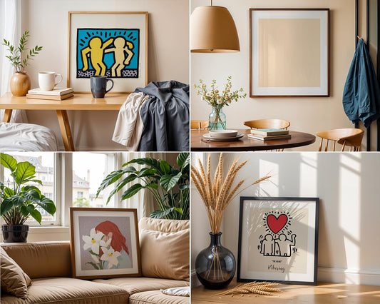 Square Frame Mockup Bundle PSD – 10 Interior Poster & Art Frame Templates for Stylish Wall Decor Display