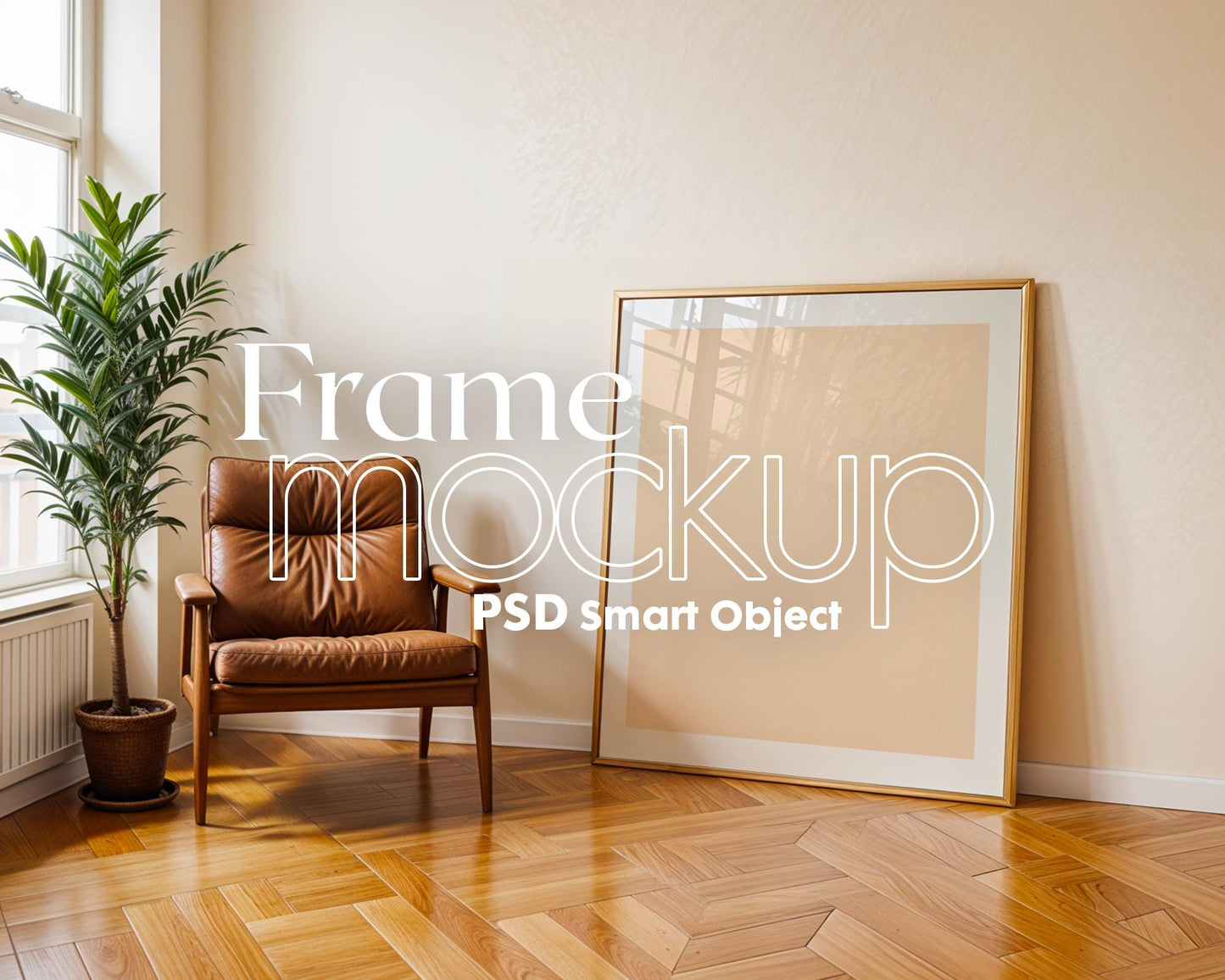 Square Frame Mockup PSD, Square Mockup Frame PSD, Interior Square Art Frame, Interior Poster Frame, Square Poster Frame Mockup PSD