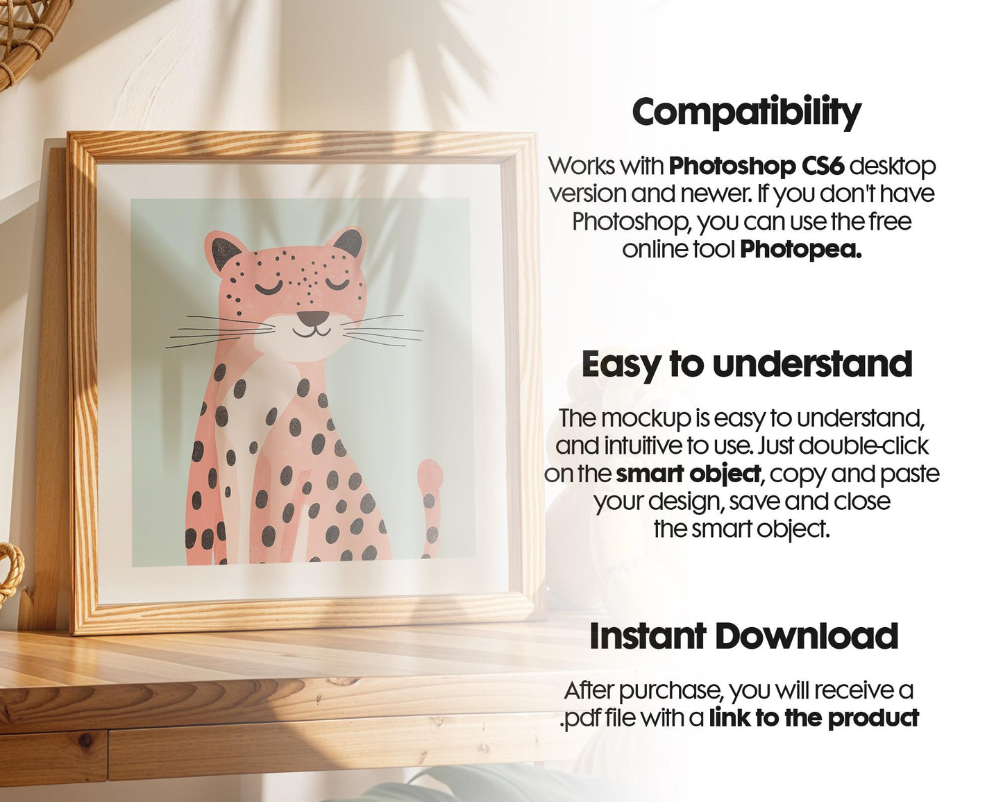 Square Frame Mockup PSD, Square Mockup Frame PSD, Interior Square Art Frame, Interior Poster Frame, Square Poster Frame Mockup PSD