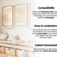 Frame Nursery Mockup in Home Interior PSD | Nursery Frame Mockup Frames | Nursery Wall Poster | Poster Shop Mockup