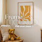 Frame Nursery Mockup in Home Interior PSD | Nursery Frame Mockup Frames | Nursery Wall Poster | Poster Shop Mockup