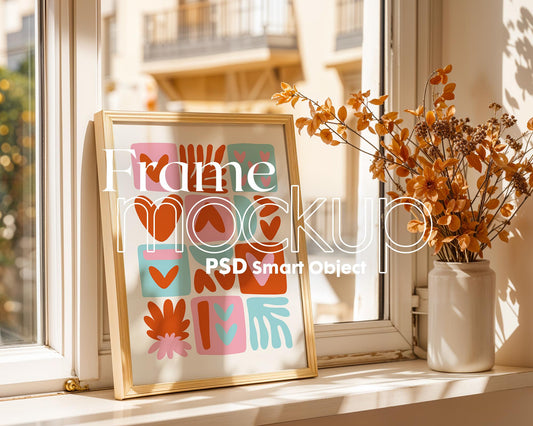 Frame Mockup Collection | DIN A Artwork Mockup Frames | Wall Art, Digital Prints, and Poster Shop Mockup
