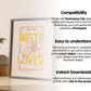 Kitchen Frame Mockup | DIN A Artwork Mockup Frames | Aesthetic Interior Vertical Wood Frame Mockup | Poster Mockup Templete PSD