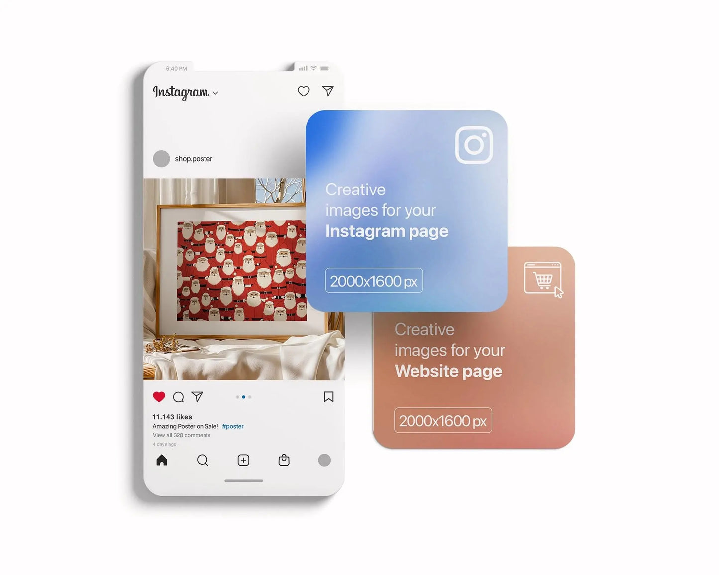 Horizontal Frame Mockup PSD, Scandinavian Wooden Frame Mockup, Poster Mockup PSD , Frame Mockup for Print, Frame Mockup Smart Object