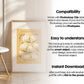 Blank Wooden Poster Frame Mockup, Minimalist Frame Mockup for Digital Download, Posters and Artwork Smart Object Instant Download