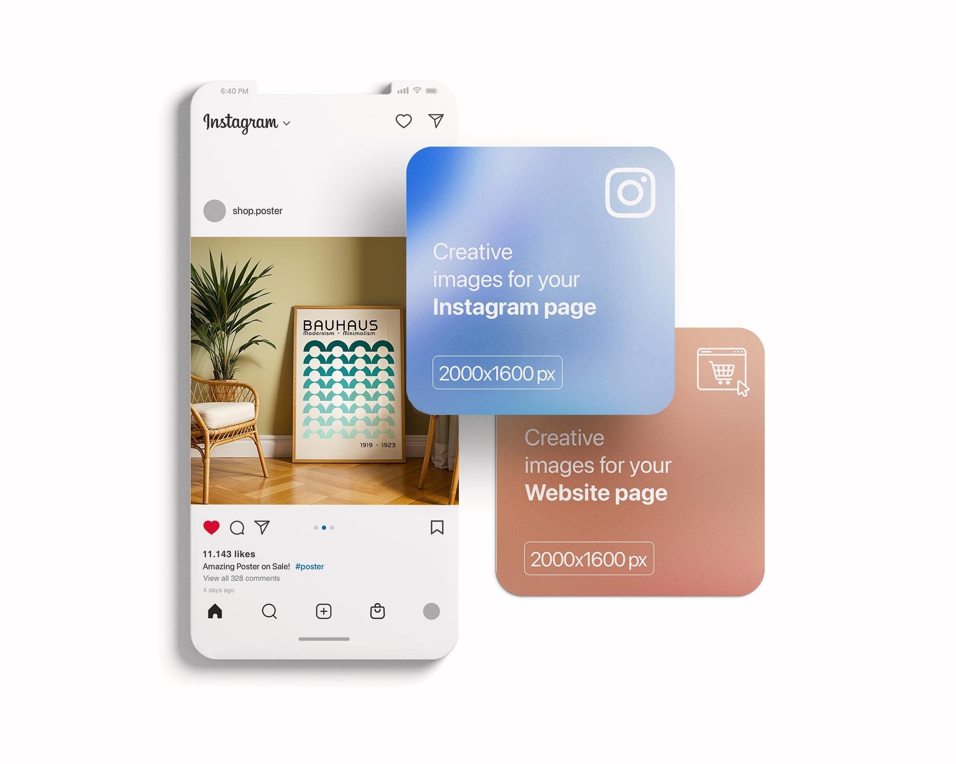 Frame Mockup in Home Interior | Frame Mockup Frames | Interior Wall Poster | Interior Poster Shop Mockup