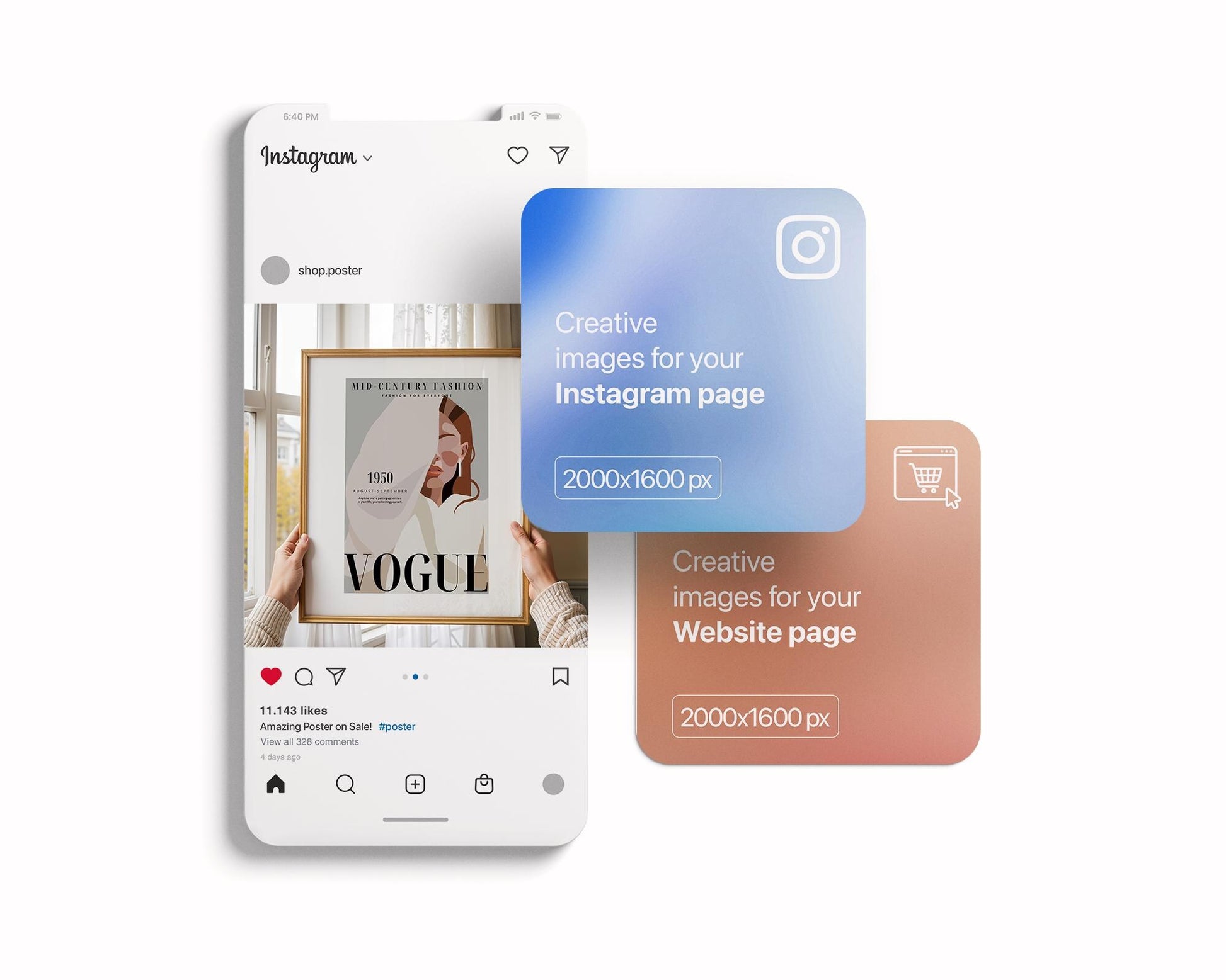 Woman Holding Frame Mockups | DIN A Artwork Mockup Frames | Digital Prints, and Poster Shop Mockup