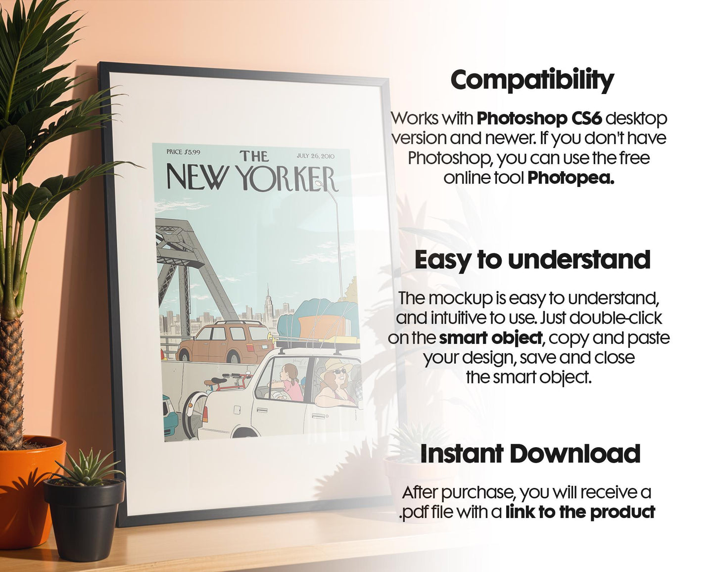 Frame Mockup in Home Interior | Frame Mockup Frames | Interior Wall Poster | Interior Poster Shop Mockup