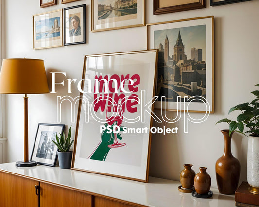 Interior Frame Mockup Collection | DIN A Artwork Mockup Frames | Interior Wall Art | Interior Poster Shop Mockup