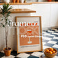 Kitchen Frame Mockup | DIN A Artwork Mockup Frames | Aesthetic Interior Vertical Wood Frame Mockup | Poster Mockup Templete PSD