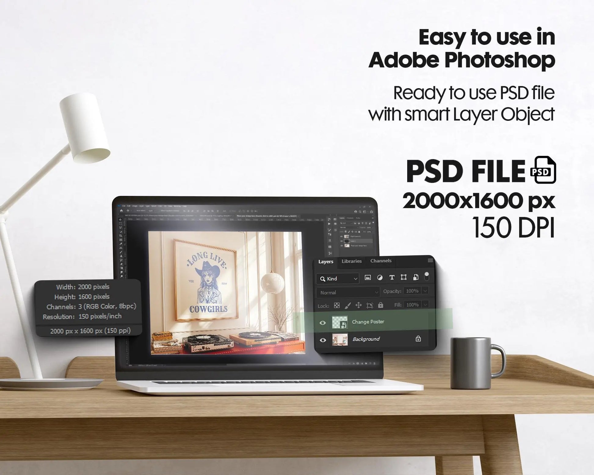 Square Frame Mockup PSD, Square Mockup Frame PSD, Interior Square Art Frame, Interior Poster Frame, Square Poster Frame Mockup PSD