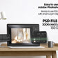 Interior Wall Frame Mockup PSD | Frame Mockup Frames | Interior Wall Poster | Interior Poster Shop Mockup