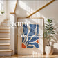 Soft Aesthetic Interior Frame Mockup | ISO A DIN Ratio | Thin Wood Frame | PSD Mockup | Frame Mockup Midcentury Minimal Home Interior
