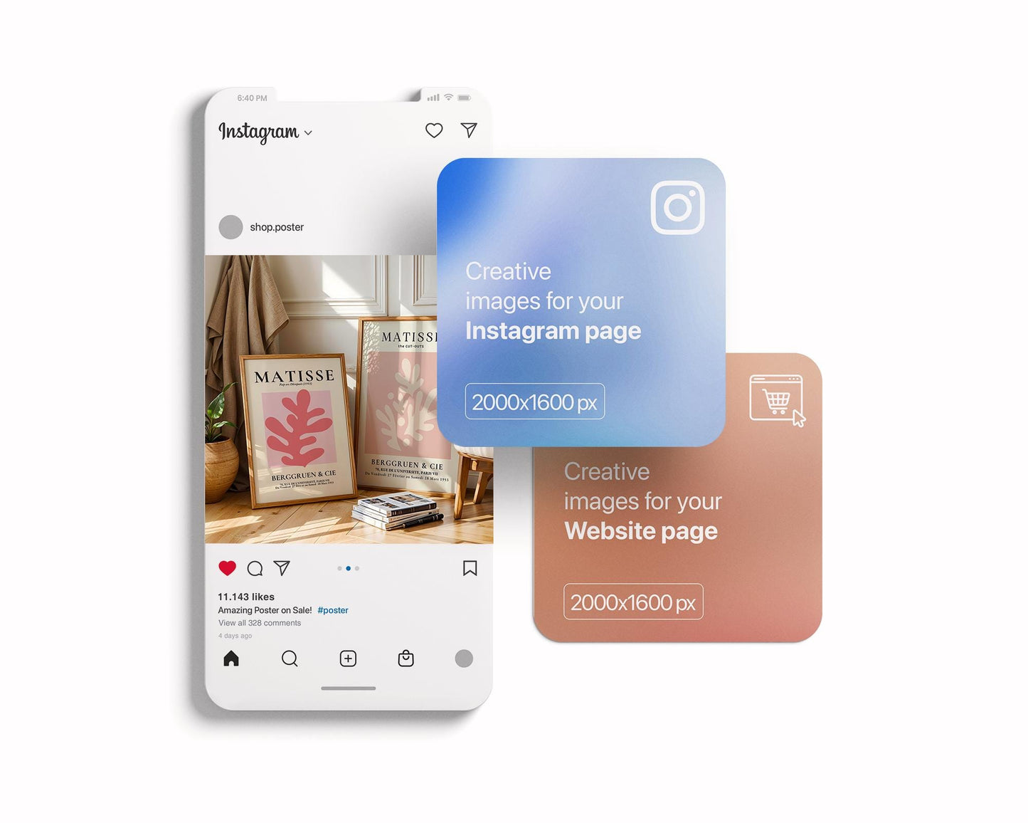 2 Frames Mockup PSD, Mockup Frames, Double Frames Mockup, Set of 2 Mock Up, Wall Art Display, Poster Mockup, Interior Wall Poster Mockup PSD