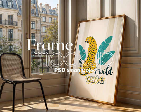 Frame Mockup in Home Interior | Frame Mockup Frames | Interior Wall Poster | Interior Poster Shop Mockup