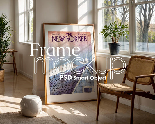 Frame Mockup in Home Interior | Frame Mockup Frames | Interior Wall Poster | Interior Poster Shop Mockup