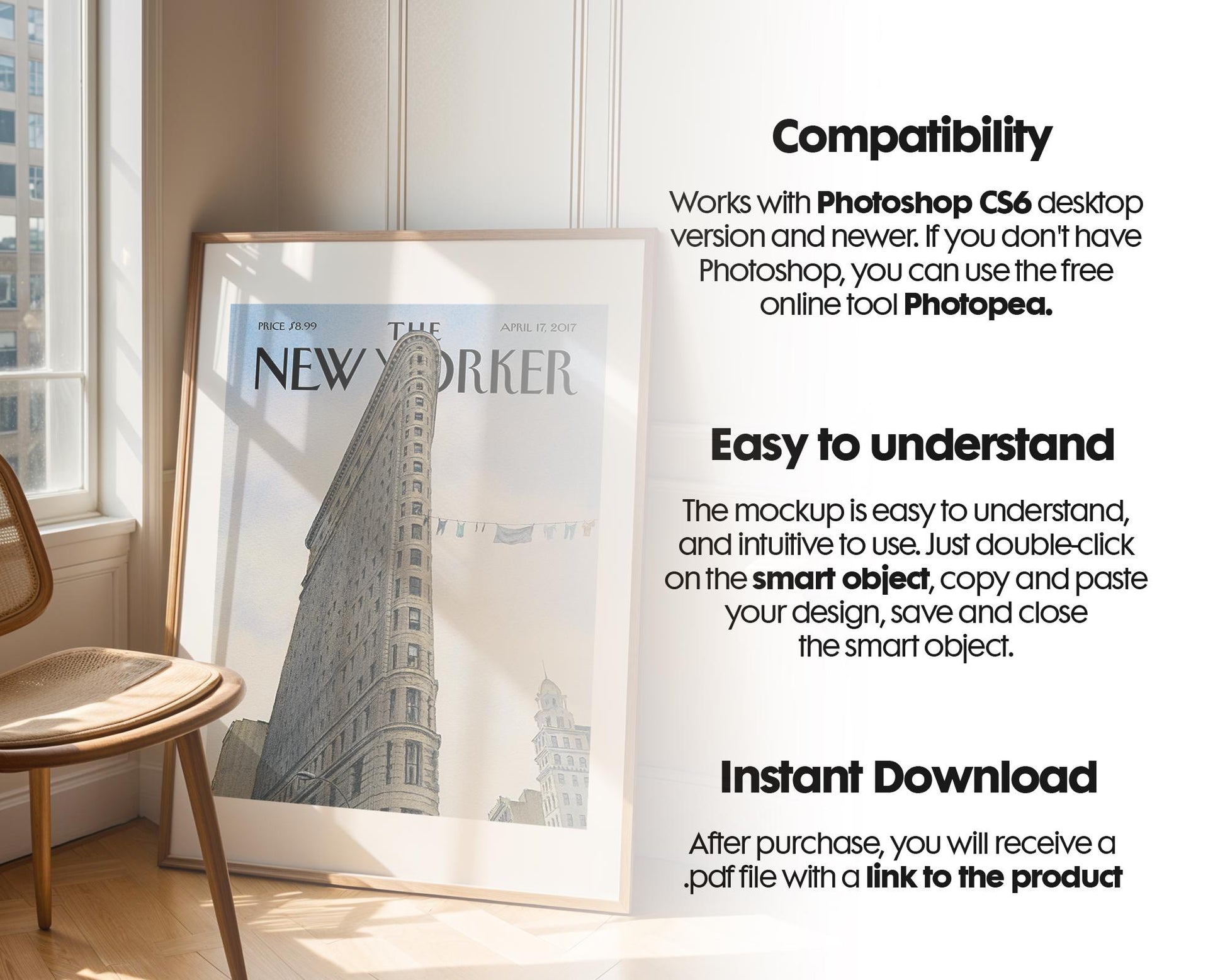 Frame Mockup in Home Interior | Frame Mockup Frames | Interior Wall Poster | Interior Poster Shop Mockup