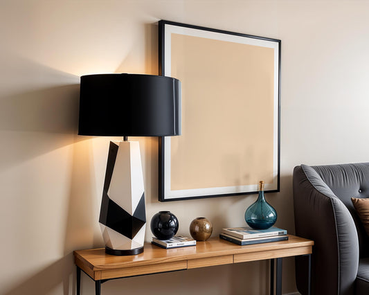 Vertical Frame Mockup in Home Interior | Frame Mockup PSD | Interior Wall Poster | Wood Frame Mockup